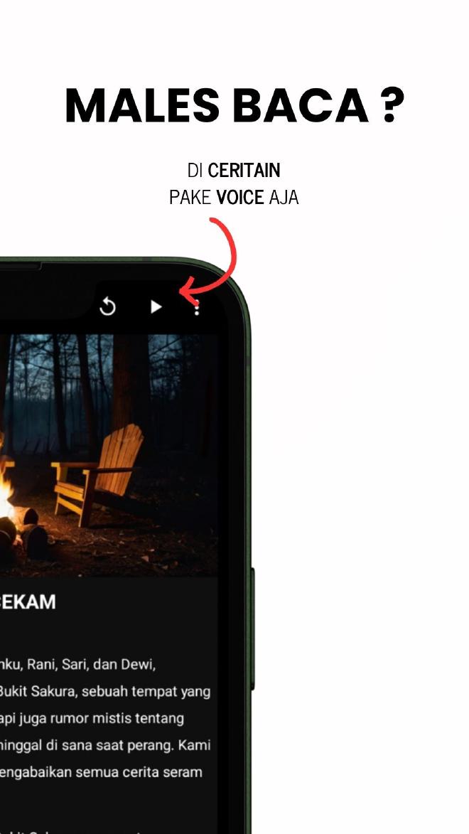 Cerita Horor menggunakan audio